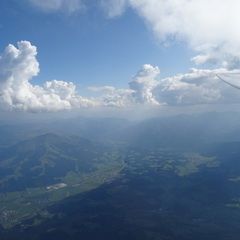 Flugwegposition um 13:38:40: Aufgenommen in der Nähe von Gemeinde Kirchdorf in Tirol, Österreich in 2824 Meter